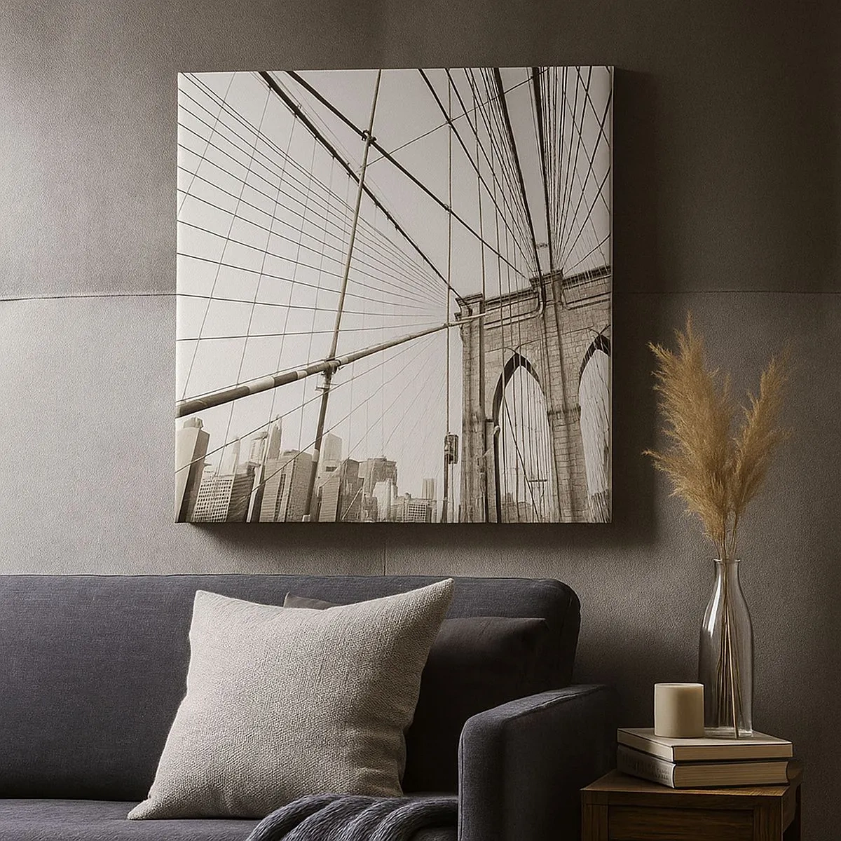 Lærredstryk - Billede på lærred - Katedralen i New York - 30x30 cm