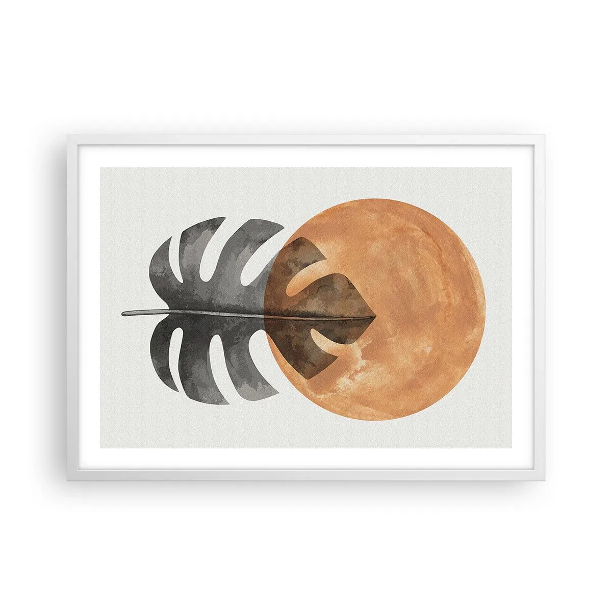 Plakat i hvid ramme - Altid solen - 70x50 cm