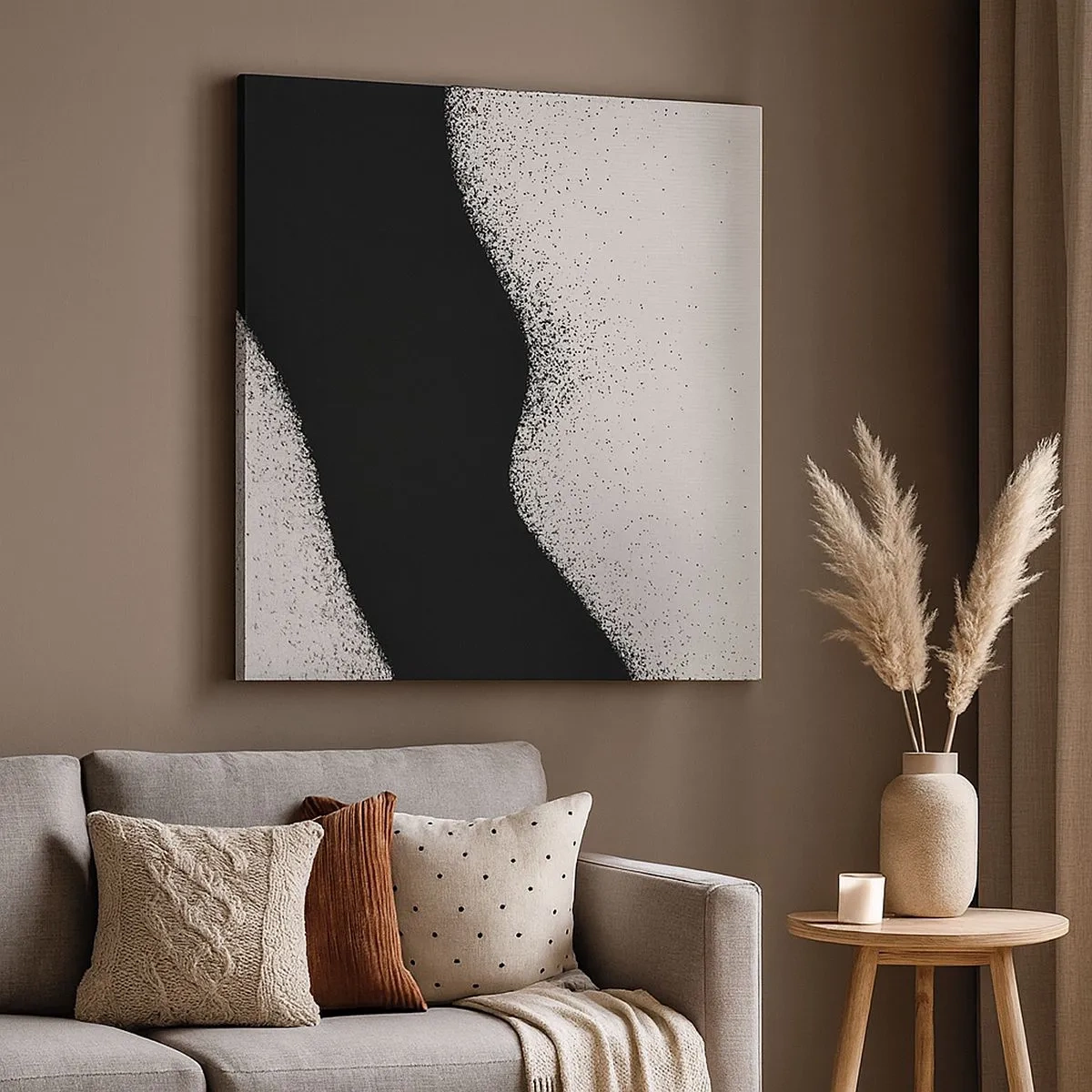 Lærredstryk - Billede på lærred - Flydende balance - 30x30 cm