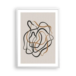 Plakat i hvid ramme - Alt er gået galt - 50x70 cm