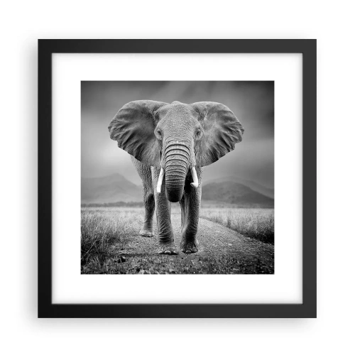 Plakat i sort ramme - Værten byder velkommen til - 30x30 cm