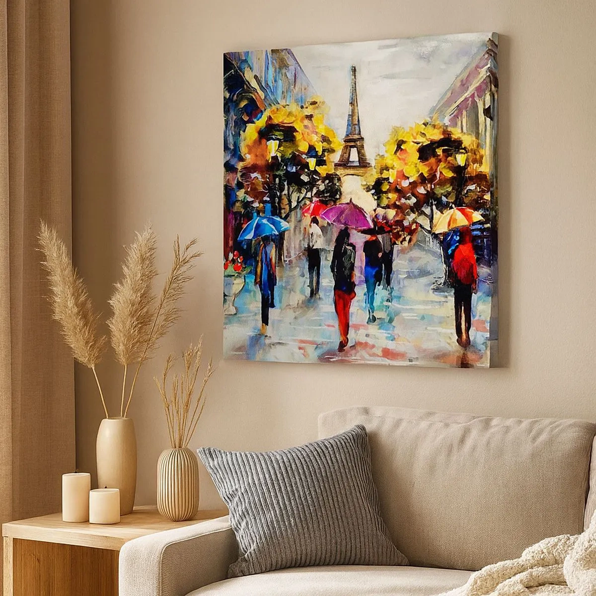 Lærredstryk - Billede på lærred - Særligt smuk om efteråret - 30x30 cm