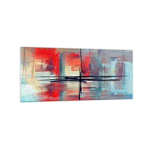 Billede på glas - Landskab i en ukendt dimension - 120x50 cm