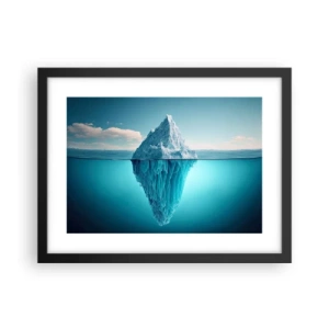 Plakat i sort ramme - Dronning af is - 40x30 cm