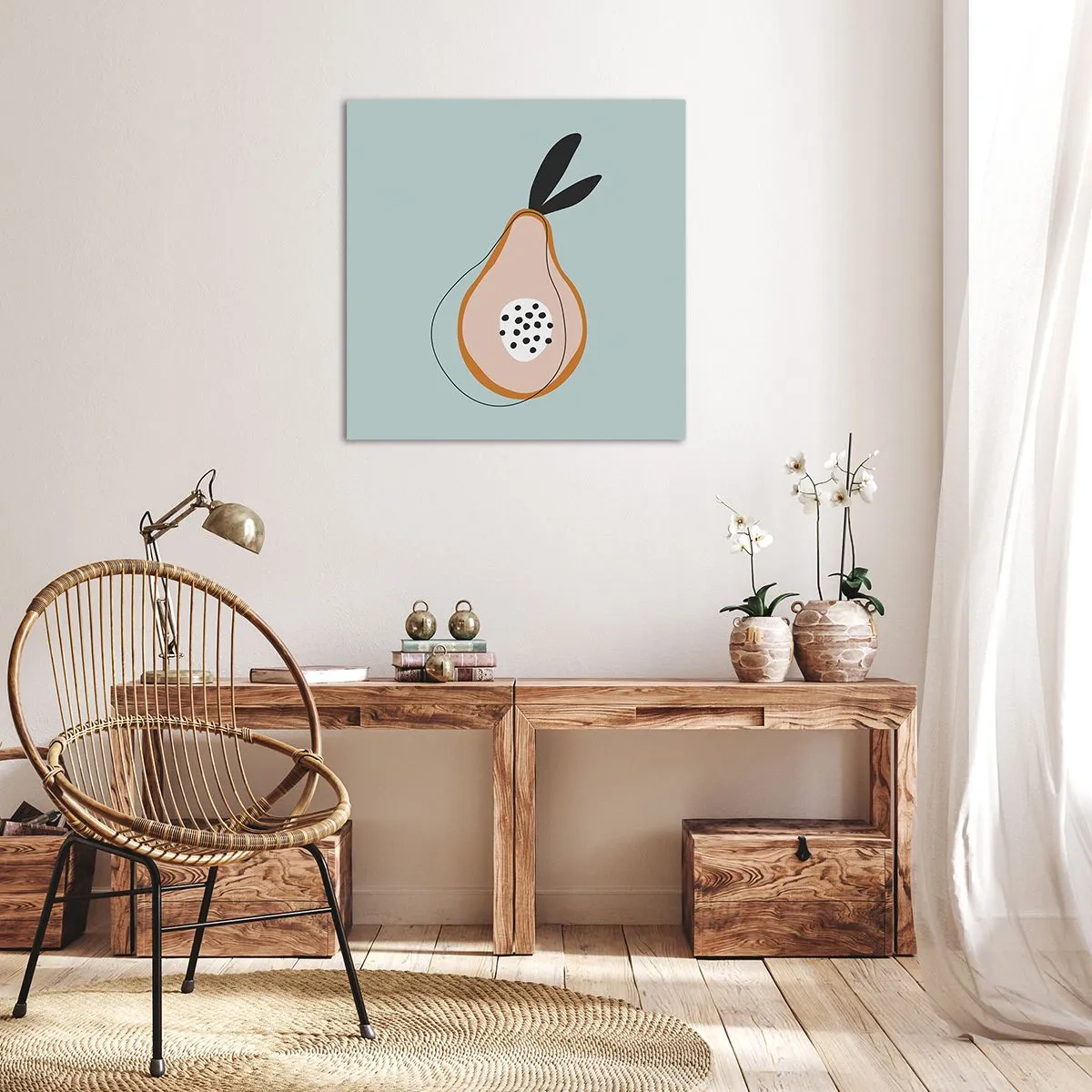 Lærredstryk - Billede på lærred - Trænge ind i tingenes natur - 70x70 cm