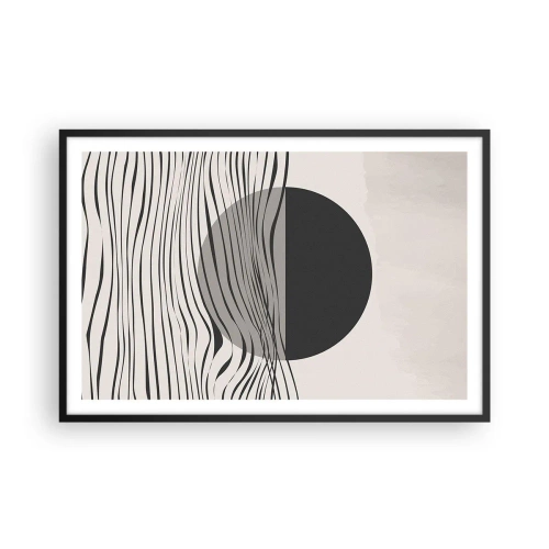 Plakat i sort ramme - Halvkomposition - 91x61 cm