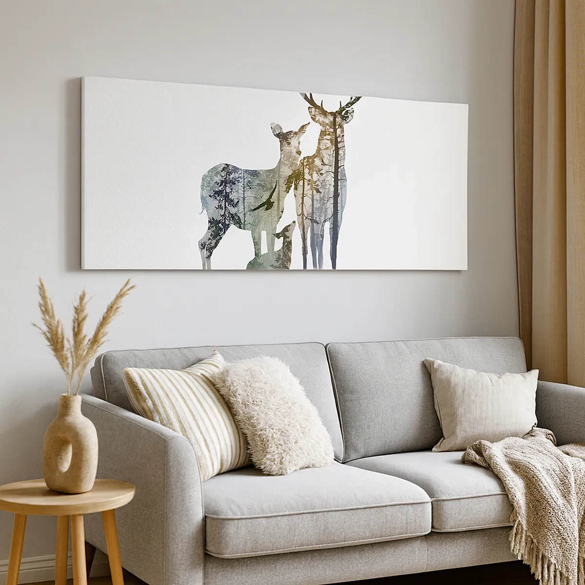 Lærredstryk - Billede på lærred - Familiefoto - 30x30 cm