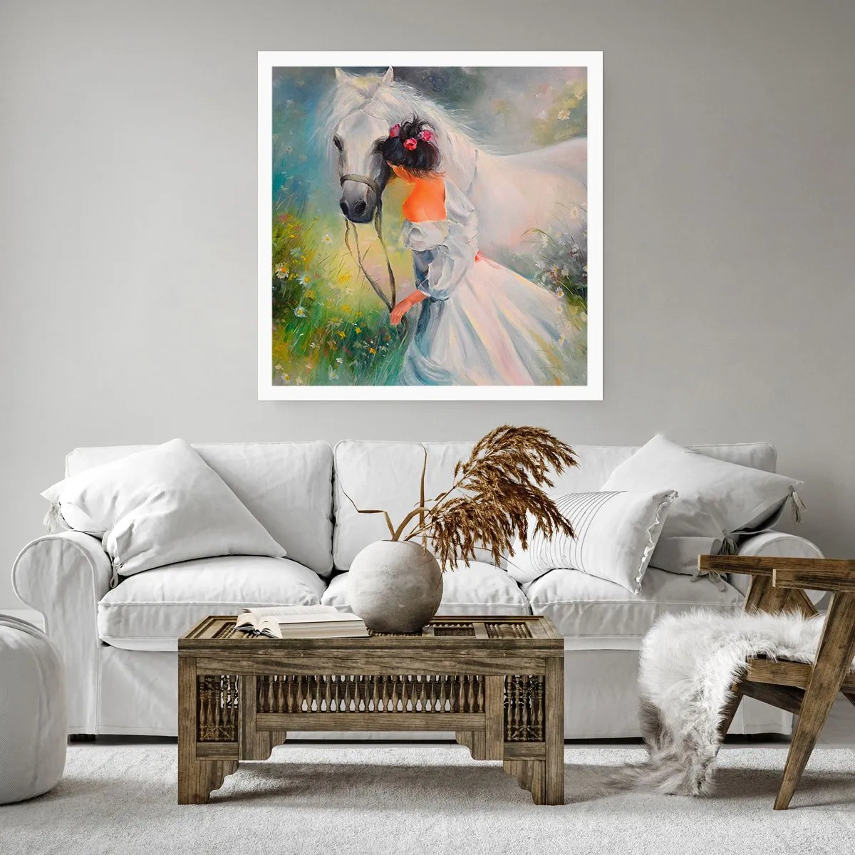 Plakat - Som fra en smuk drøm - 60x60 cm