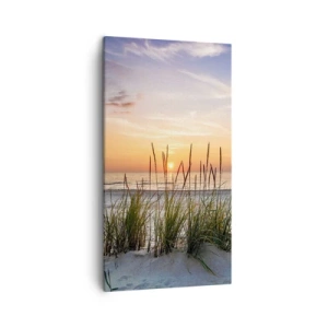 Lærredstryk - Billede på lærred - Se, tænk, føl - 45x80 cm