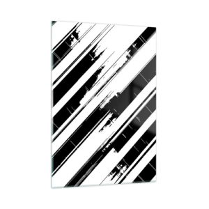 Billede på glas - Intens og dynamisk komposition - 50x70 cm