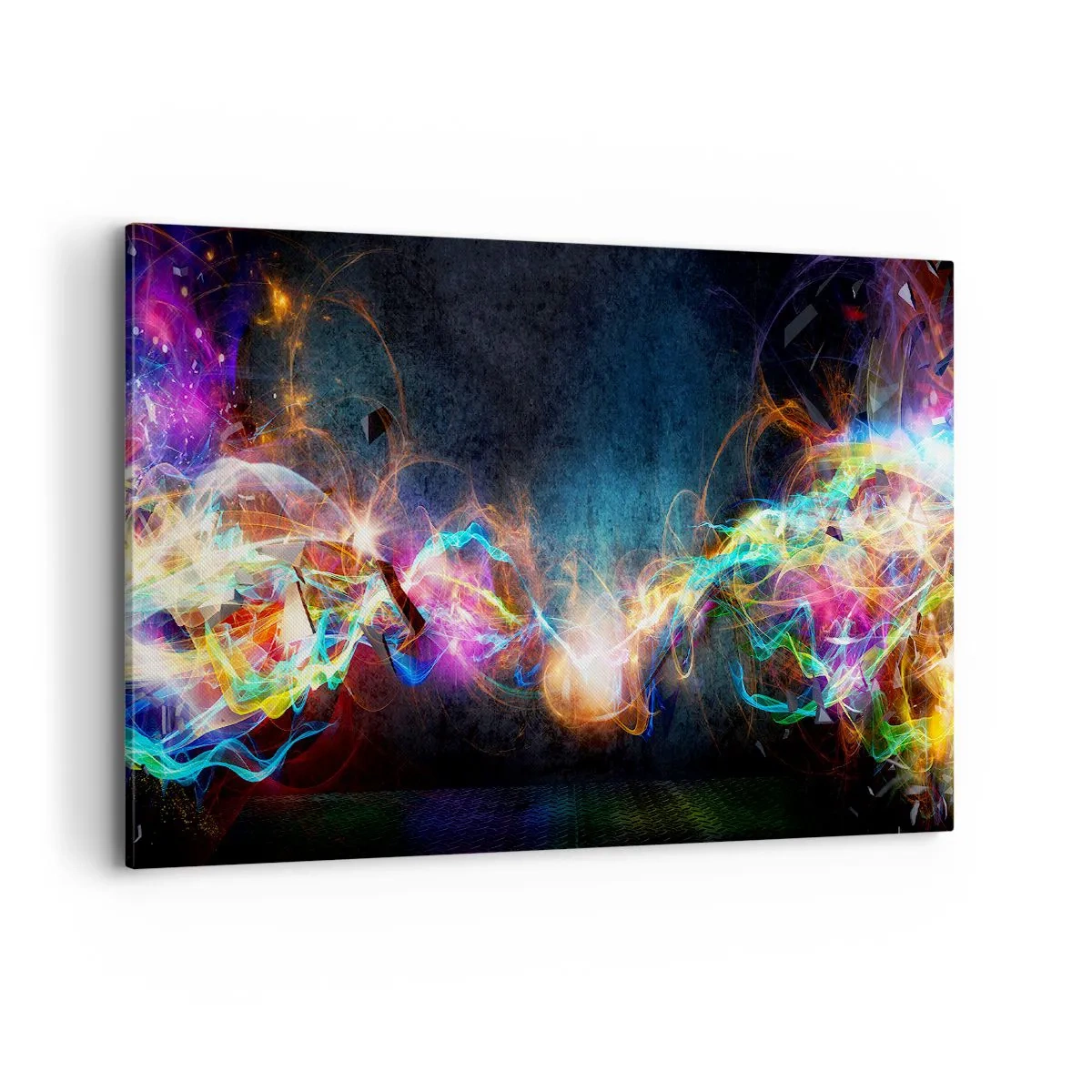 Lærredstryk - Billede på lærred - Glædeligt imod mørket - 100x70 cm