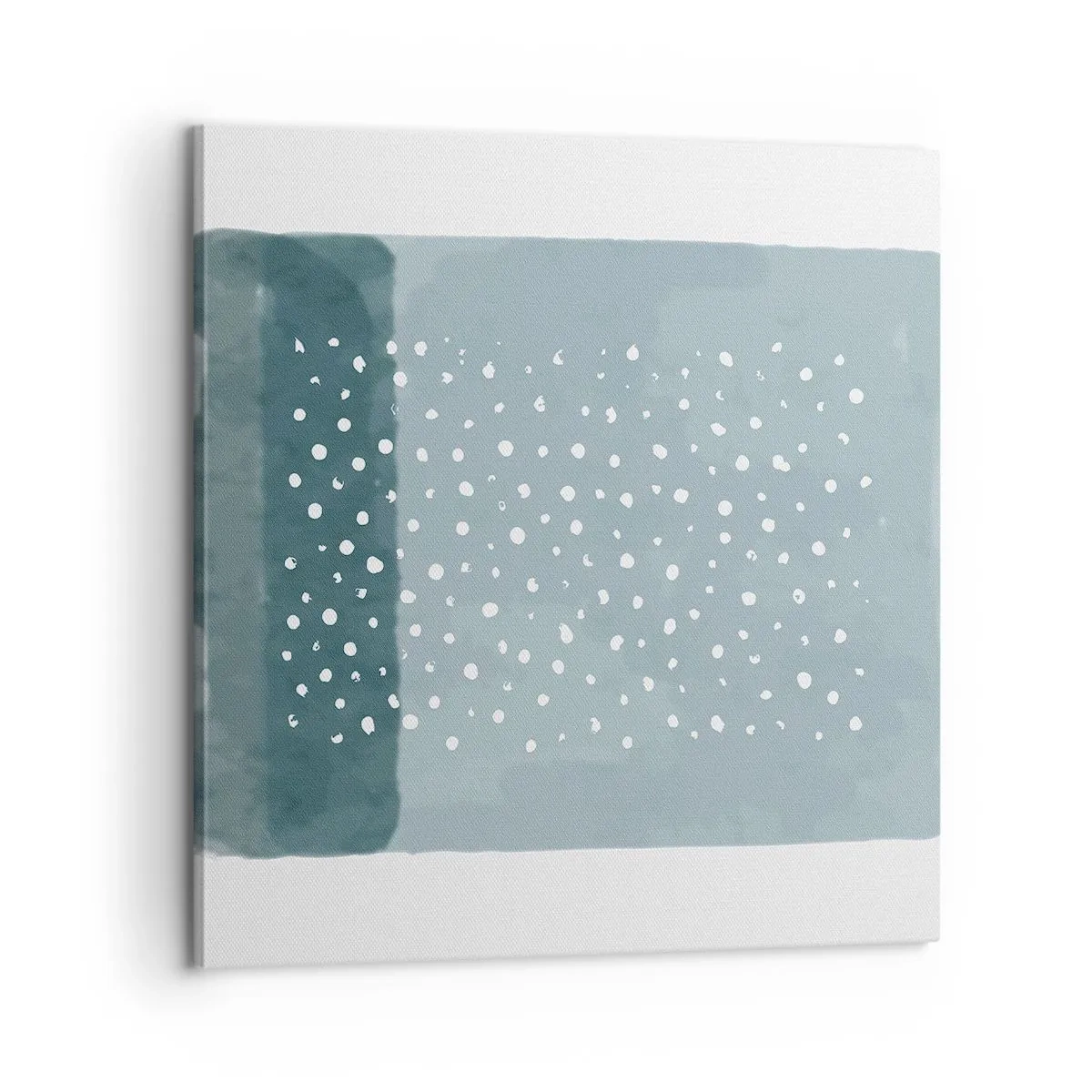 Lærredstryk - Billede på lærred - Dyrket i blåt - 60x60 cm