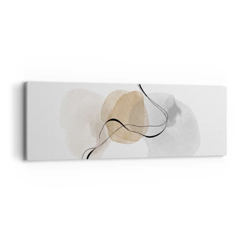 Lærredstryk - Billede på lærred - Perler i luften - 90x30 cm