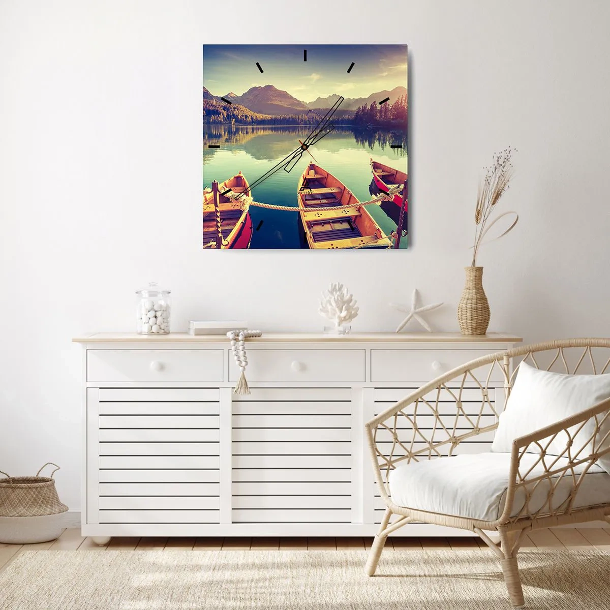 Vægur, Uret - Lev efter dens love - 40x40 cm