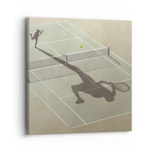 Lærredstryk - Billede på lærred - Overvind dig selv - 40x40 cm