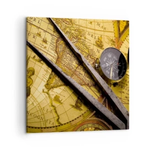 Lærredstryk - Billede på lærred - Hvor er skattene? - 50x50 cm