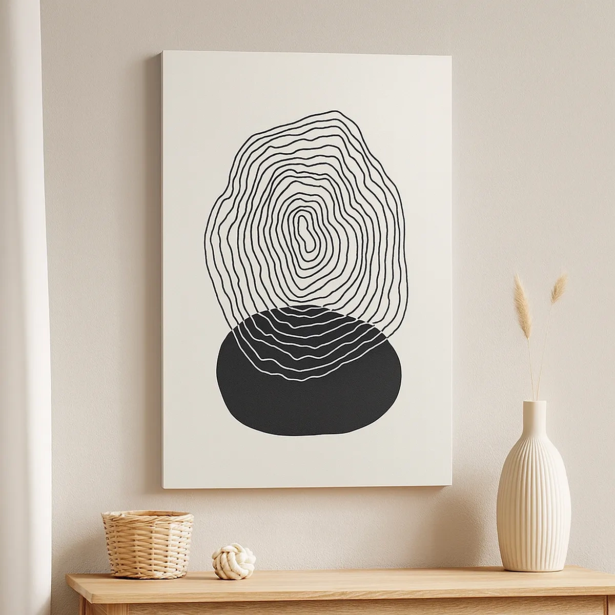 Lærredstryk - Billede på lærred - Varighed og vibration - 50x70 cm