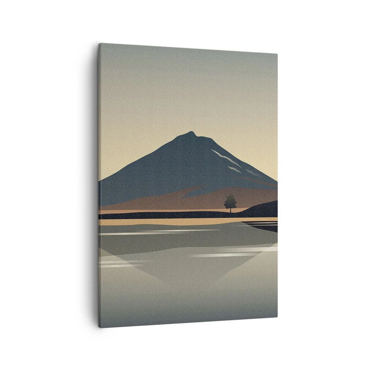 Lærredstryk - Billede på lærred - Spejlrefleksion - 50x70 cm
