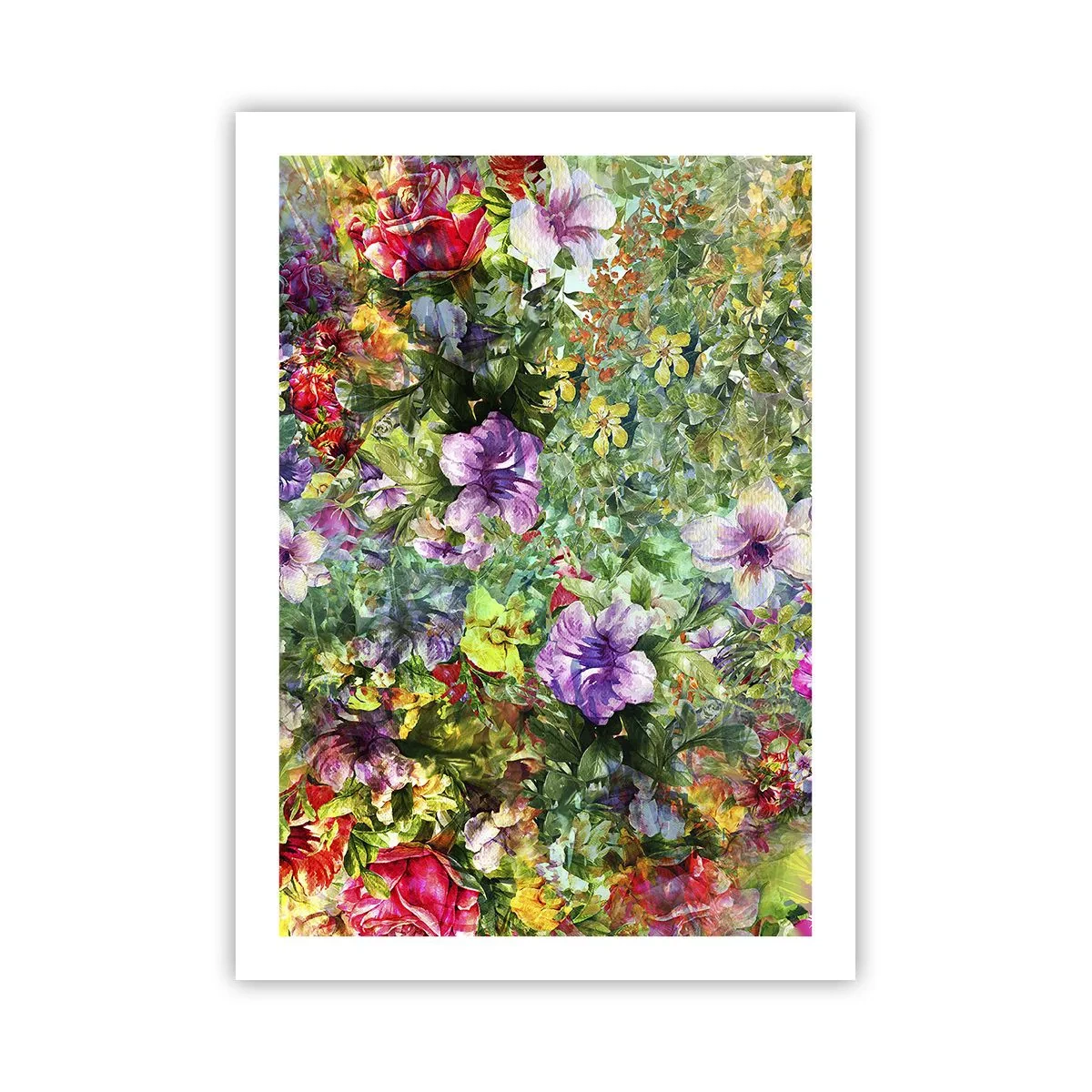 Plakat - Ind i blomsterne ved fortabelse - 50x70 cm