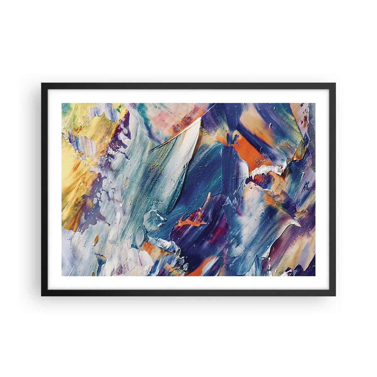 Plakat i sort ramme - Forvirring af farver - 70x50 cm
