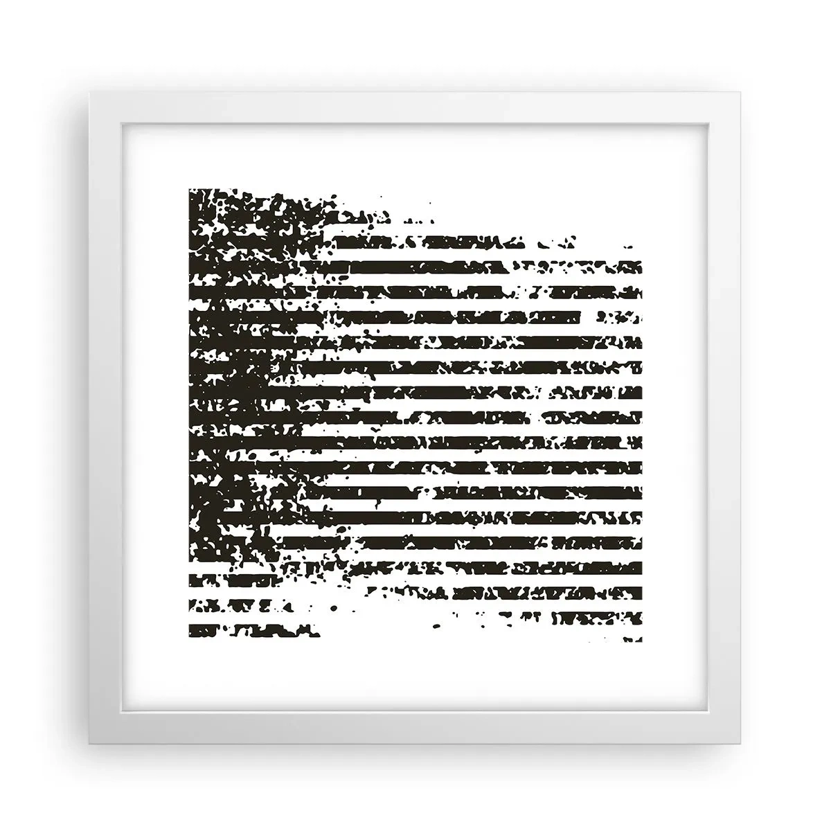 Plakat i hvid ramme - Rytme og støj - 30x30 cm