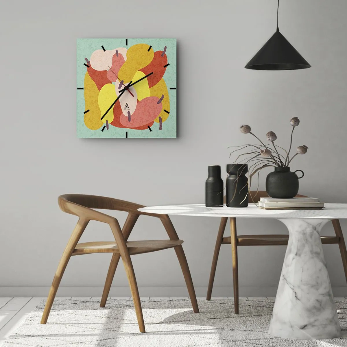 Vægur, Uret - Smag på sommersolen - 40x40 cm