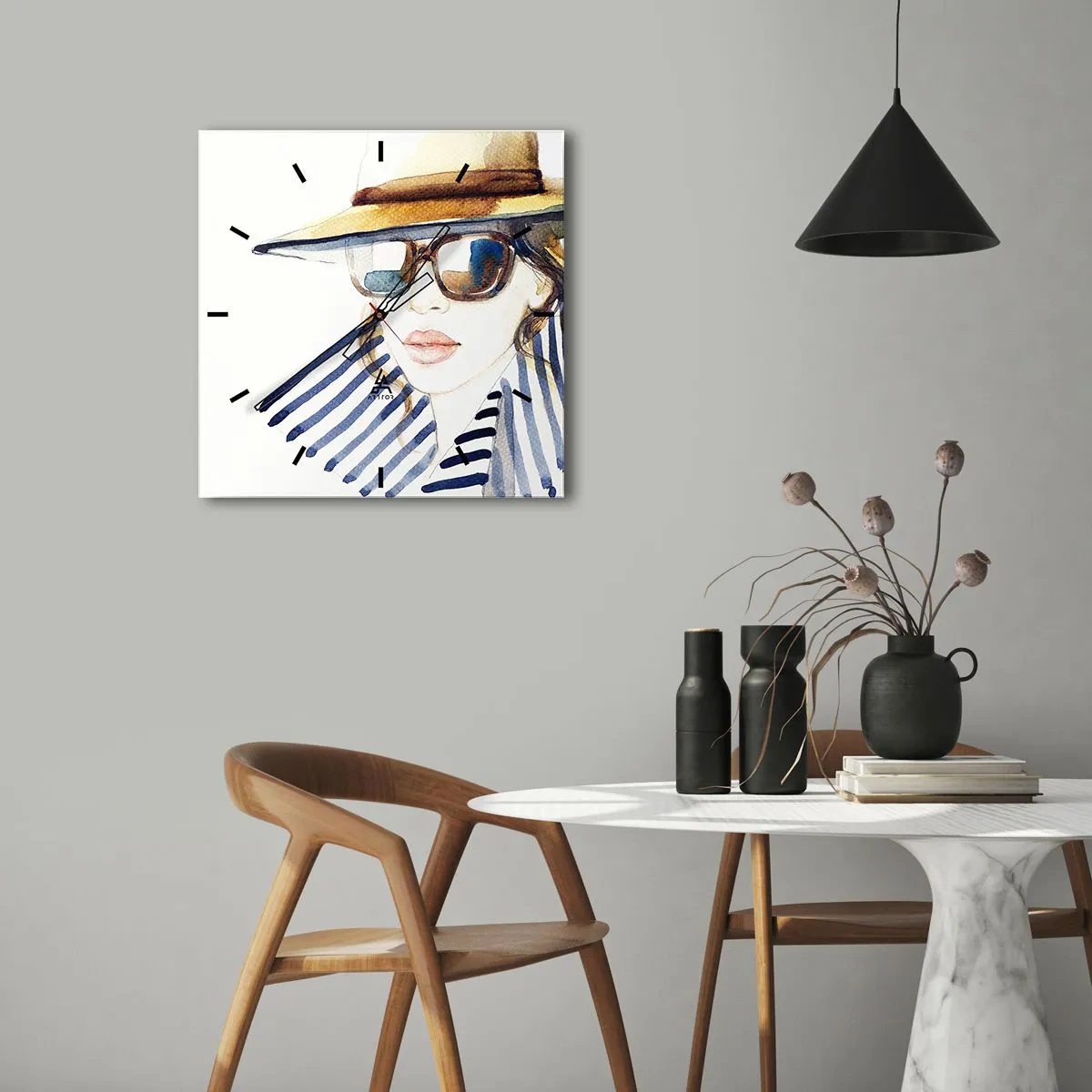 Vægur, Uret - Florida byder dig velkommen! - 30x30 cm