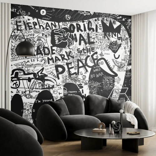 Fototapet Premium Sand - Gadens rige verden - Graffiti, Stykke, Grafik - 200x140 cm