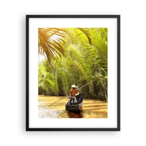 Plakat i sort ramme - Palmeslugten - 40x50 cm