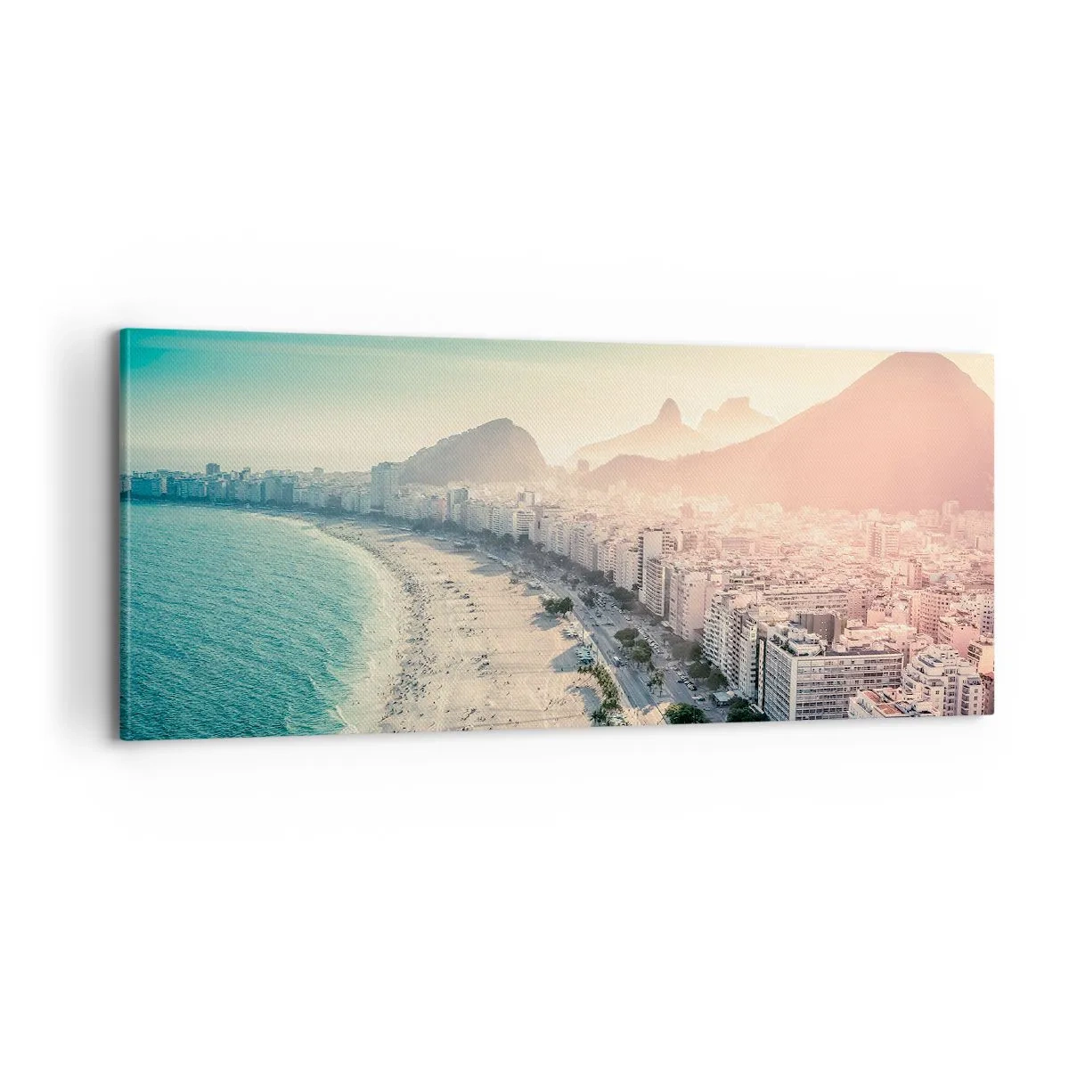Lærredstryk - Billede på lærred - Evig ferie i Rio - 100x40 cm