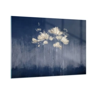 Billede på glas - Som kronblade i vinden - 100x70 cm