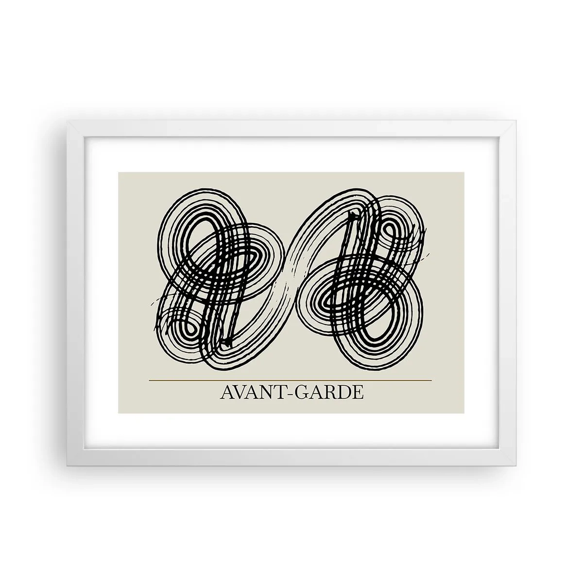 Plakat i hvid ramme - Det kom ud spontant - 40x30 cm