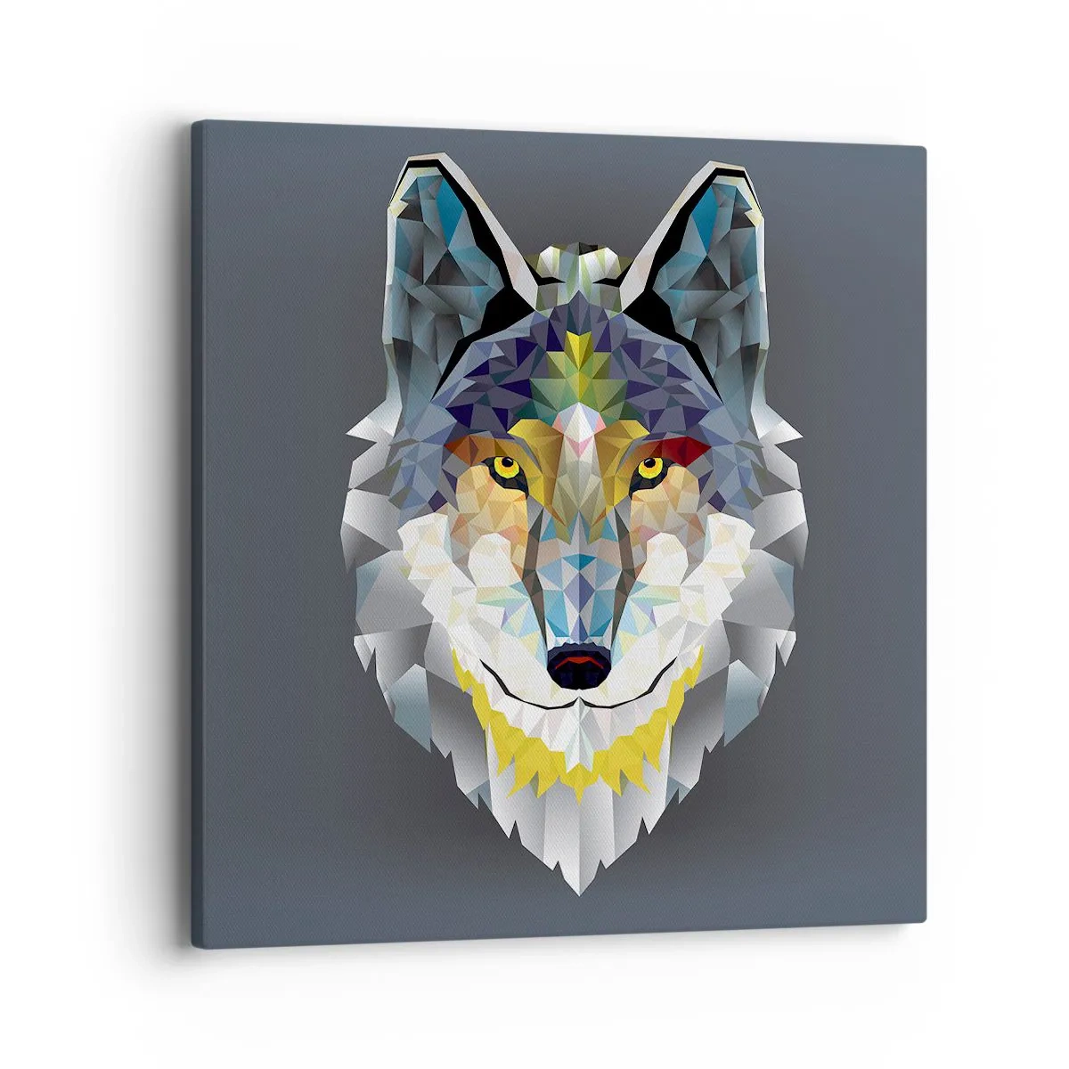 Lærredstryk - Billede på lærred - Når vi taler om ulven - 40x40 cm