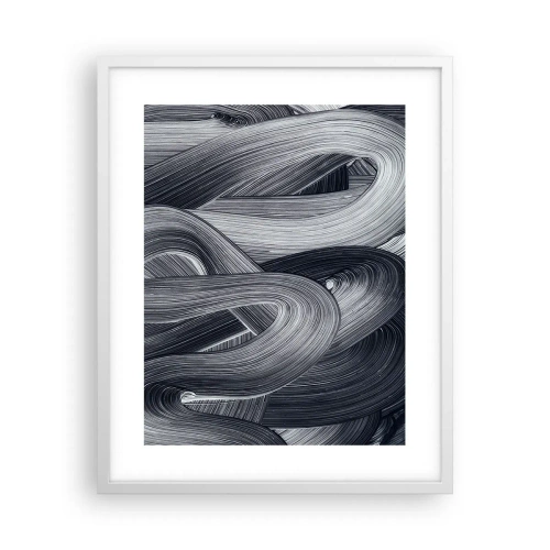 Plakat i hvid ramme - Virkelighedens flygtighed - 40x50 cm