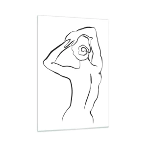 Billede på glas - Handling om morgenen - 70x100 cm