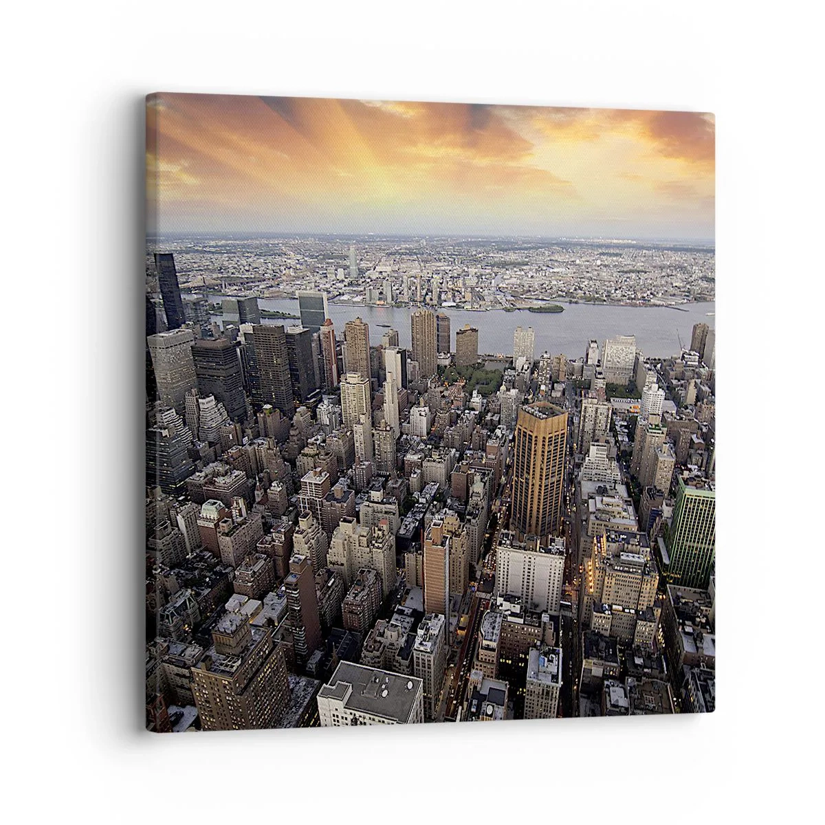 Lærredstryk - Billede på lærred - Tidens bankende hjerte - 30x30 cm