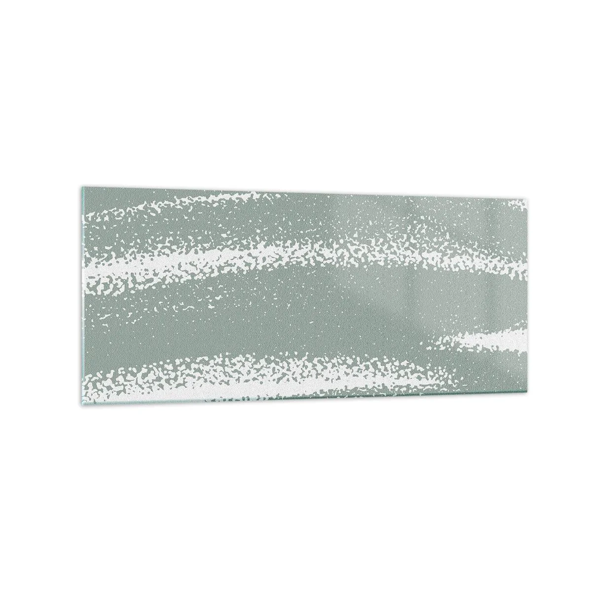 Billede på glas - Abstraktion i vinterstemning - 120x50 cm