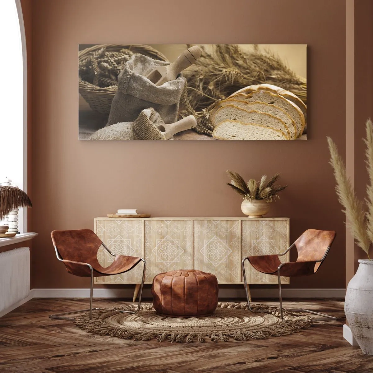 Lærredstryk - Billede på lærred - Som skåret en kniv - 100x40 cm