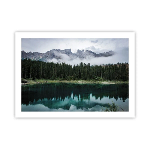 Plakat - Hys, tys, lad os ikke vække sovevandet... - 70x50 cm