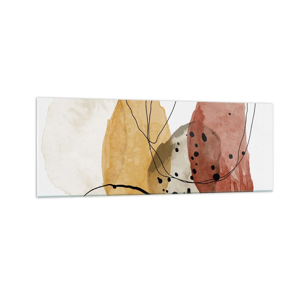 Billede på glas - Som lys, klar luft - 140x50 cm
