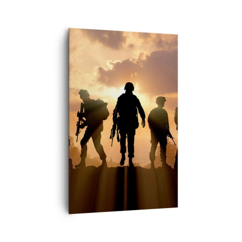 Lærredstryk - Billede på lærred - Brothers in arms - 80x120 cm