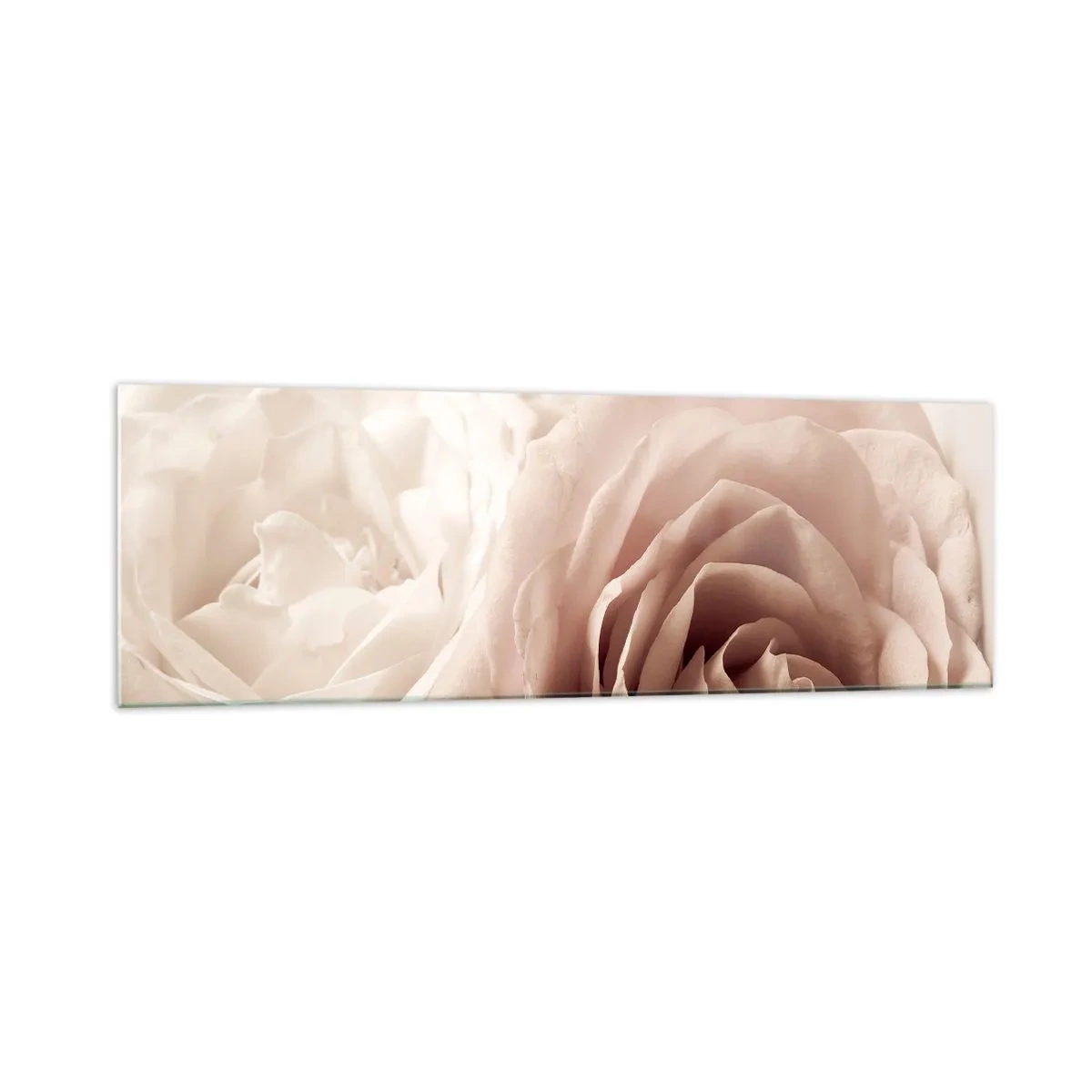 Billede på glas - I rosens hjerte - 160x50 cm