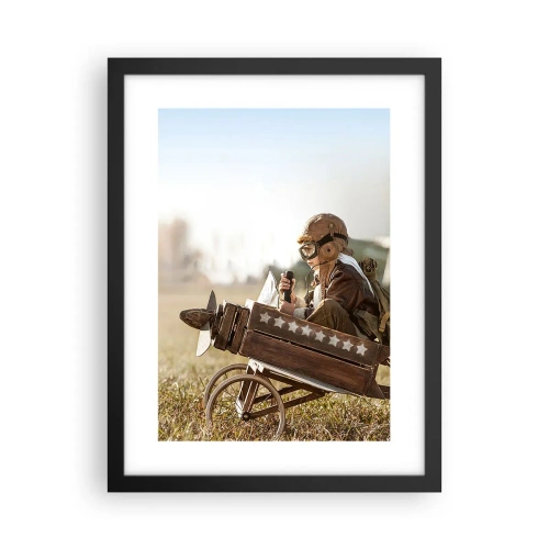 Plakat i sort ramme - Start mod drømmen - 30x40 cm