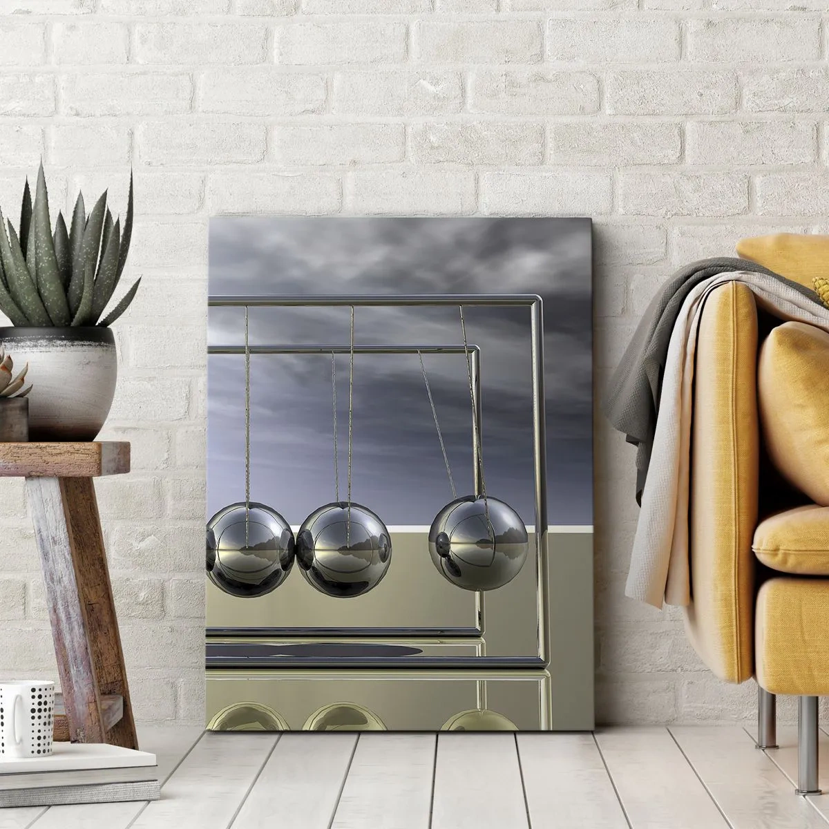 Lærredstryk - Billede på lærred - Verdens energi - 50x70 cm