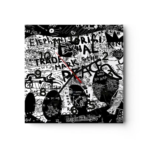 Vægur, Uret - Gadens rige verden - 40x40 cm