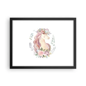 Plakat i sort ramme - En invitation til eventyrets verden - 40x30 cm