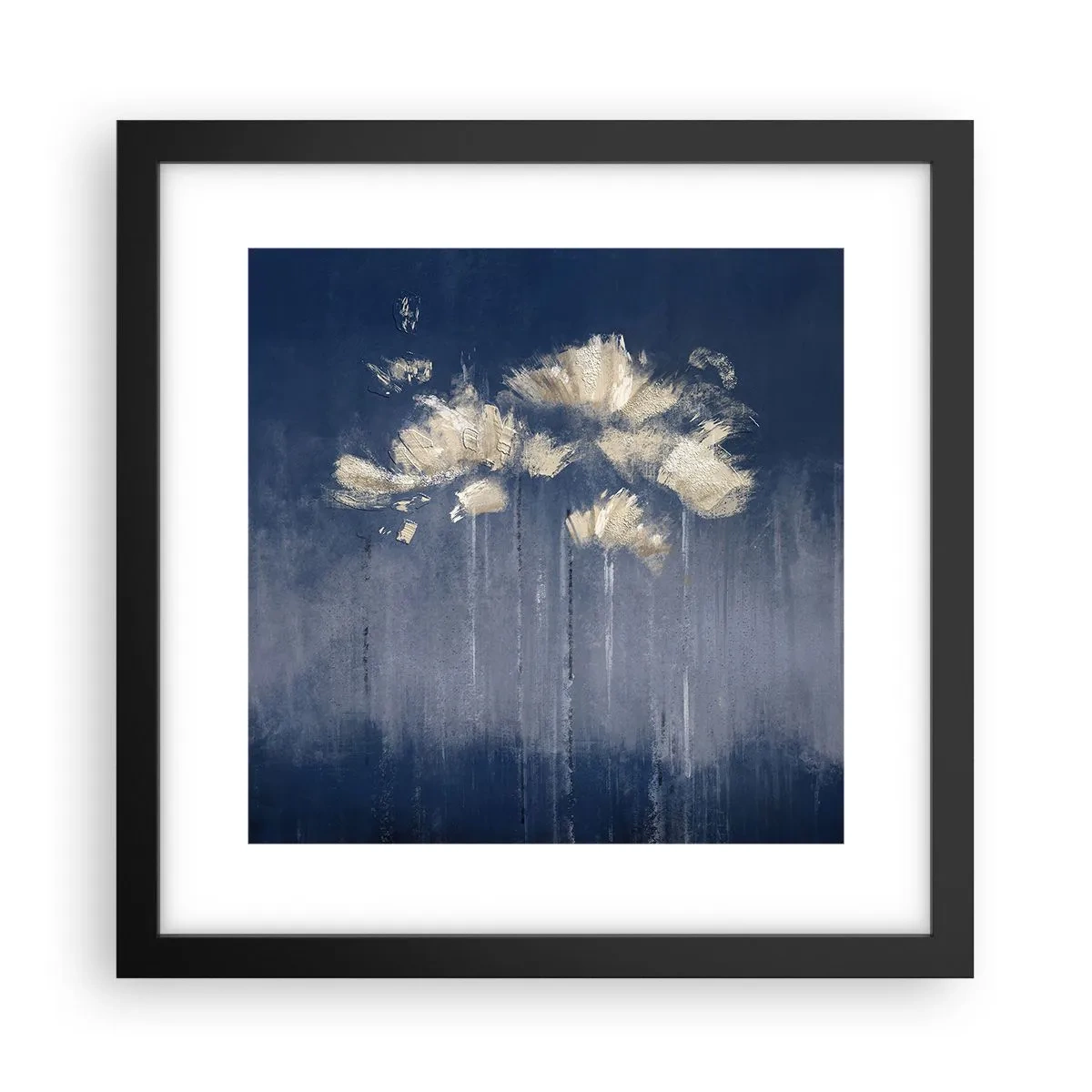 Plakat i sort ramme - Som kronblade i vinden - 30x30 cm