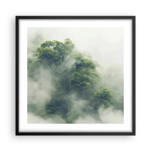 Plakat i sort ramme - Pakket ind i tåge - 50x50 cm
