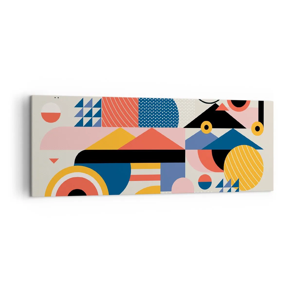 Lærredstryk - Billede på lærred - Komposition: Leg - 140x50 cm