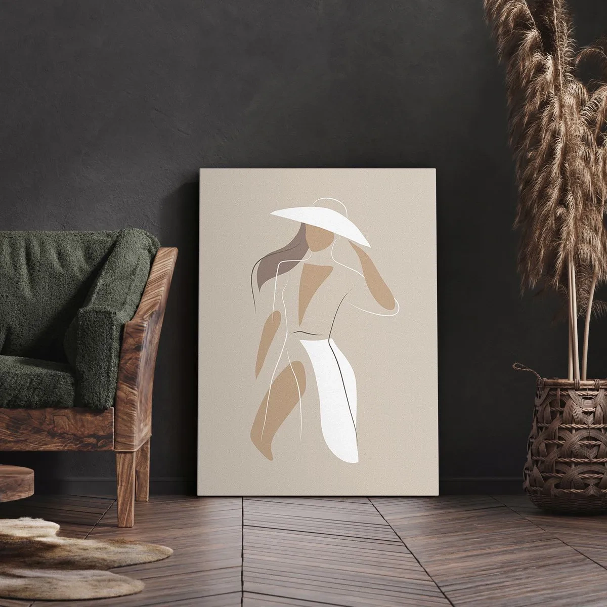 Lærredstryk - Billede på lærred - Mode er sjovt - 45x80 cm